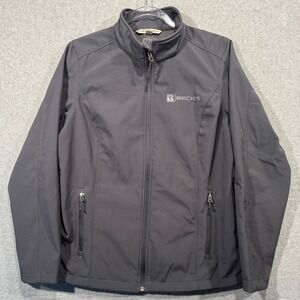 Port‎ Authority Soft Shell Jacket Beck's Logo Full Zip Gray Women's L